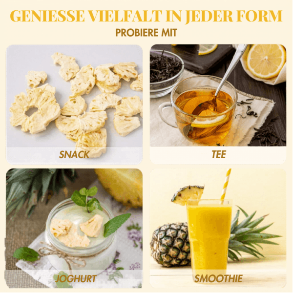 Gefriergetrocknete Ananas