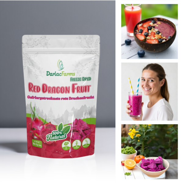 Gefriergetrocknete Rote Drachenfrucht